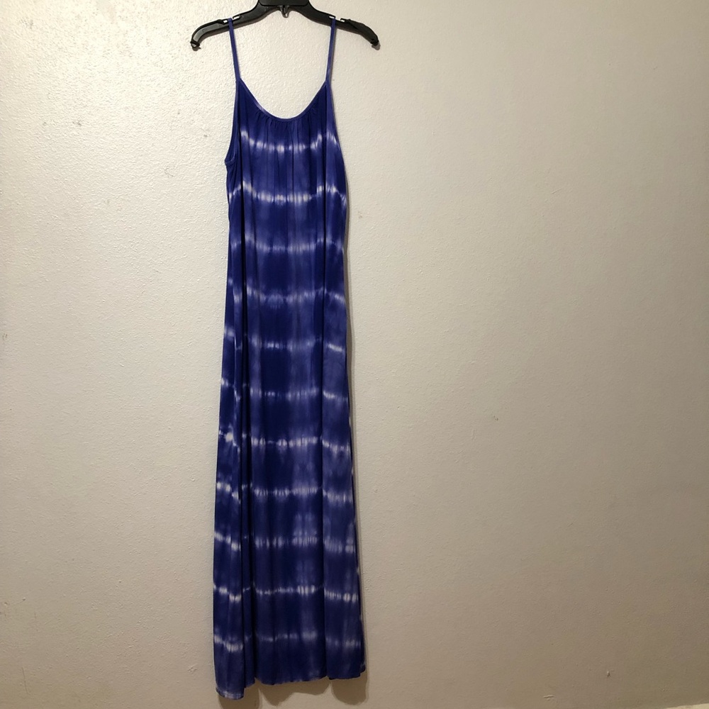 Merona Blue and White Spaghetti Strap Sundress